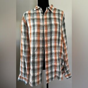 7 for all Mankind Plaid Button-Up‎ Shirt